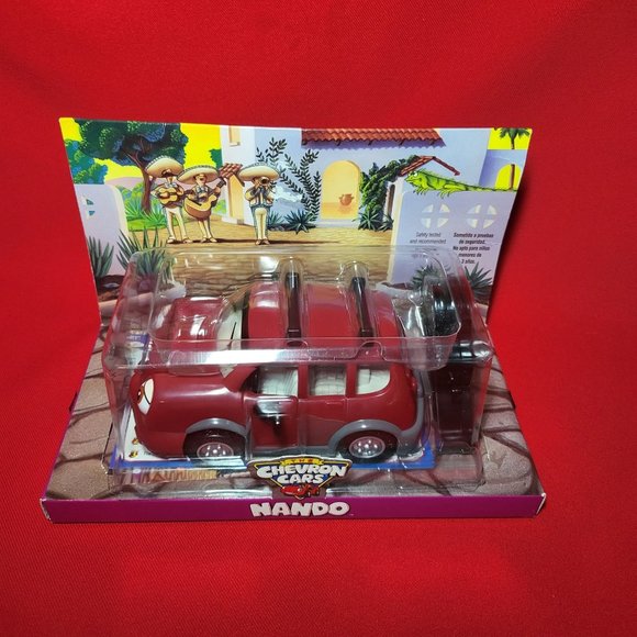 Vintage Chevron Cars Red Nando Collectible Toy Car 1999 - Picture 3 of 13